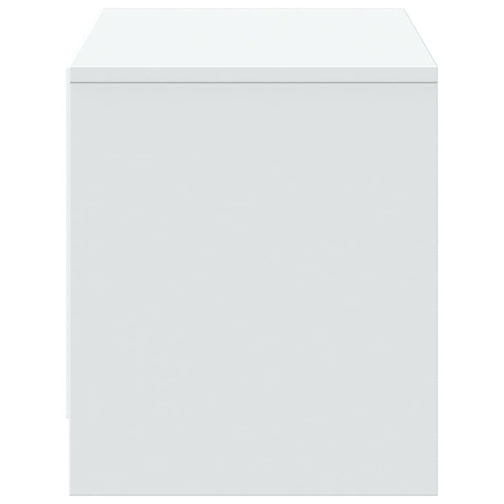vidaXL Szafka TV z LED, biała, 97x34x40 cm, materiał drewnopochodny