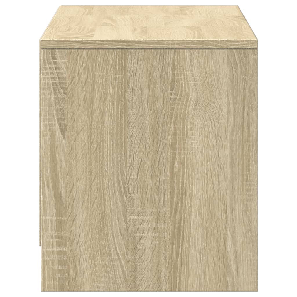 vidaXL Szafka TV z LED, dąb sonoma, 97x34x40 cm