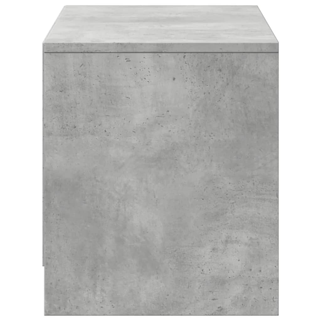 vidaXL Szafka TV z LED, szarość betonu, 97x34x40 cm
