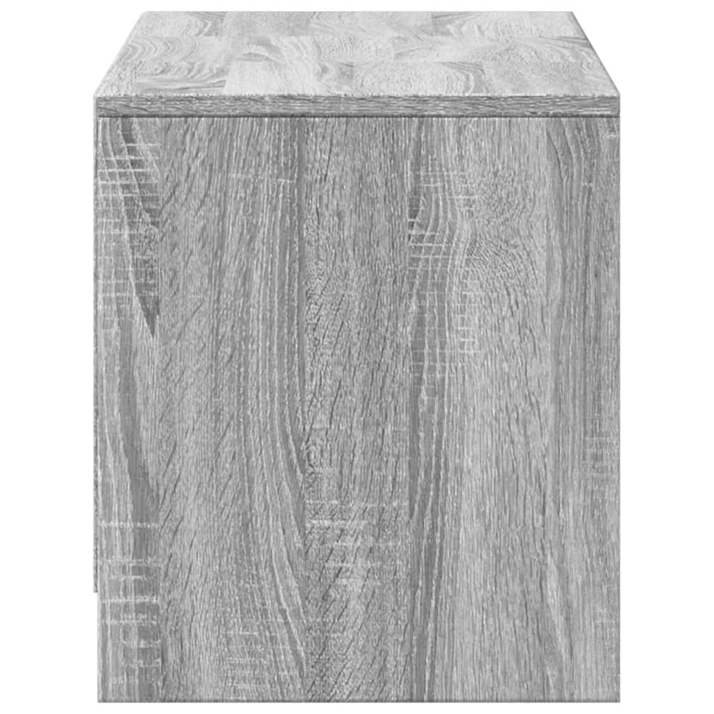 vidaXL Szafka TV z LED, szary dąb sonoma, 97x34x40 cm
