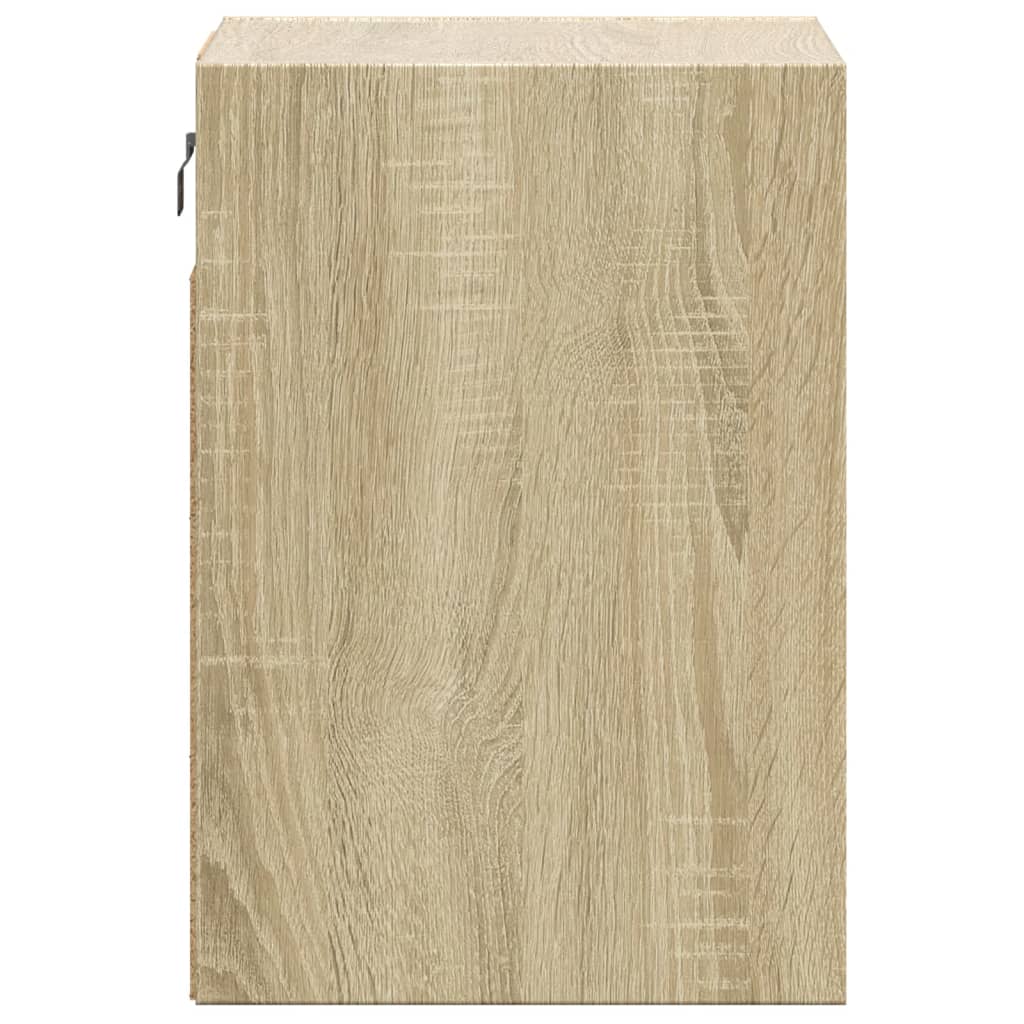 vidaXL Ścienne szafki TV z LED, 2 szt., dąb sonoma, 41x31x45 cm