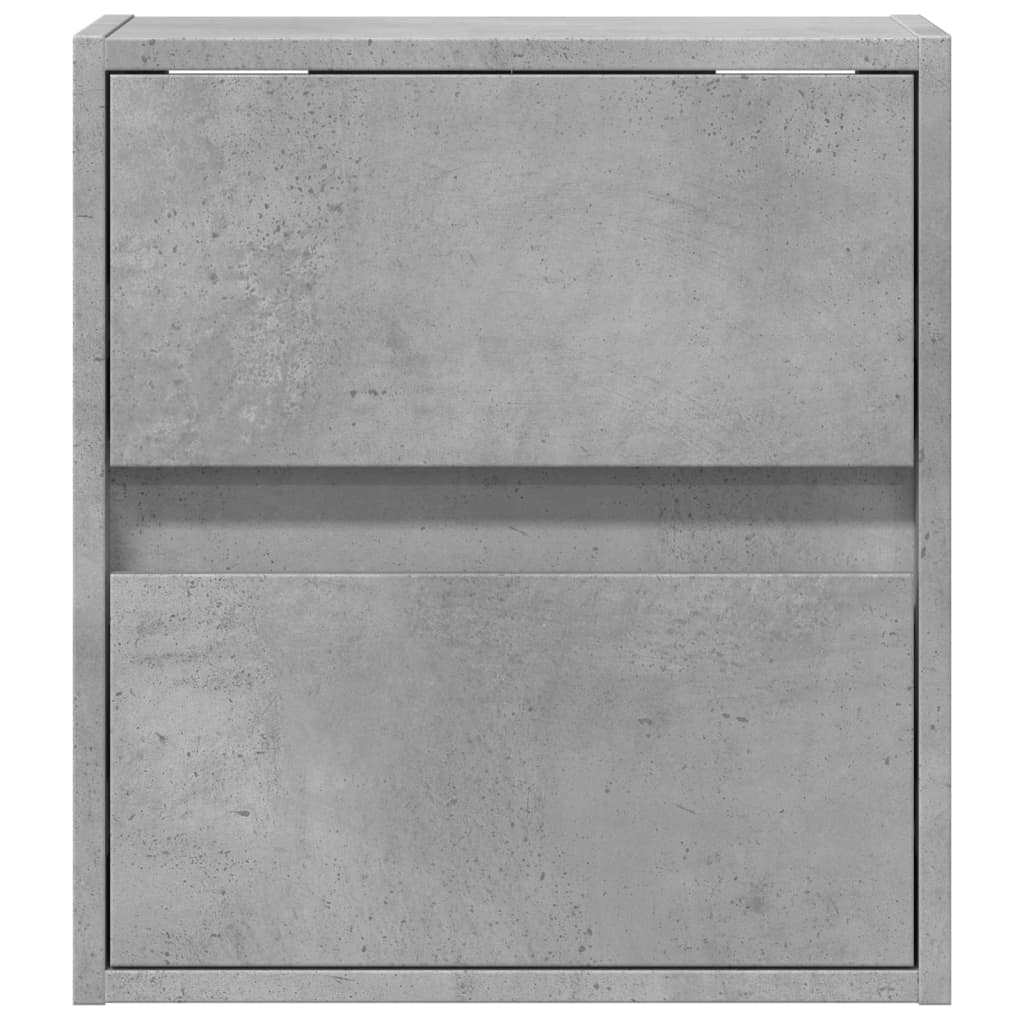 vidaXL Ścienne szafki TV z LED, 2 szt., szarość betonu, 41x31x45 cm