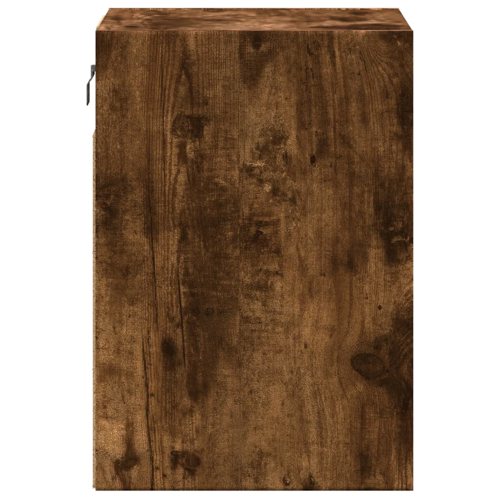 vidaXL Ścienne szafki TV z LED, 2 szt., przydymiony dąb, 41x31x45 cm