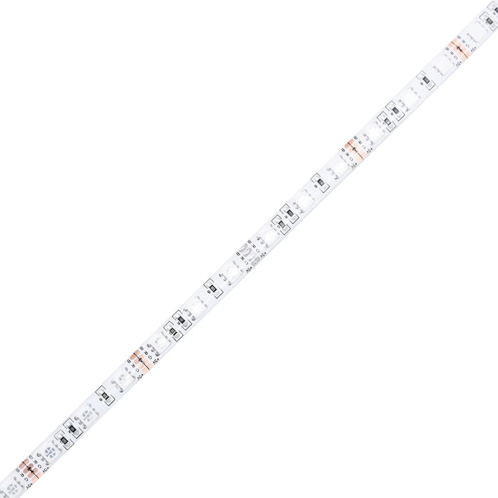 vidaXL Ścienna szafka TV z LED, brązowy dąb, 100x31x45 cm