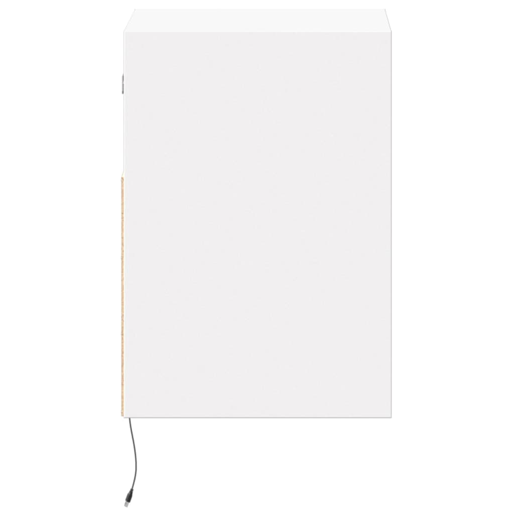 vidaXL Ścienne szafki TV z LED, 2 szt., białe, 41x31x45 cm