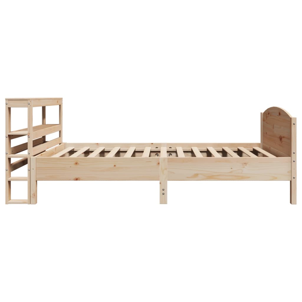 vidaXL Rama łóżka bez materaca, 75x190 cm, lite drewno sosnowe