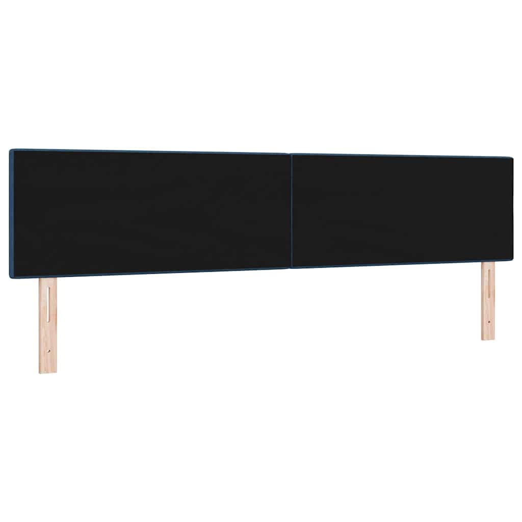 vidaXL Wezgłowie LED z paskami LED Niebieski 200 cm tkanina