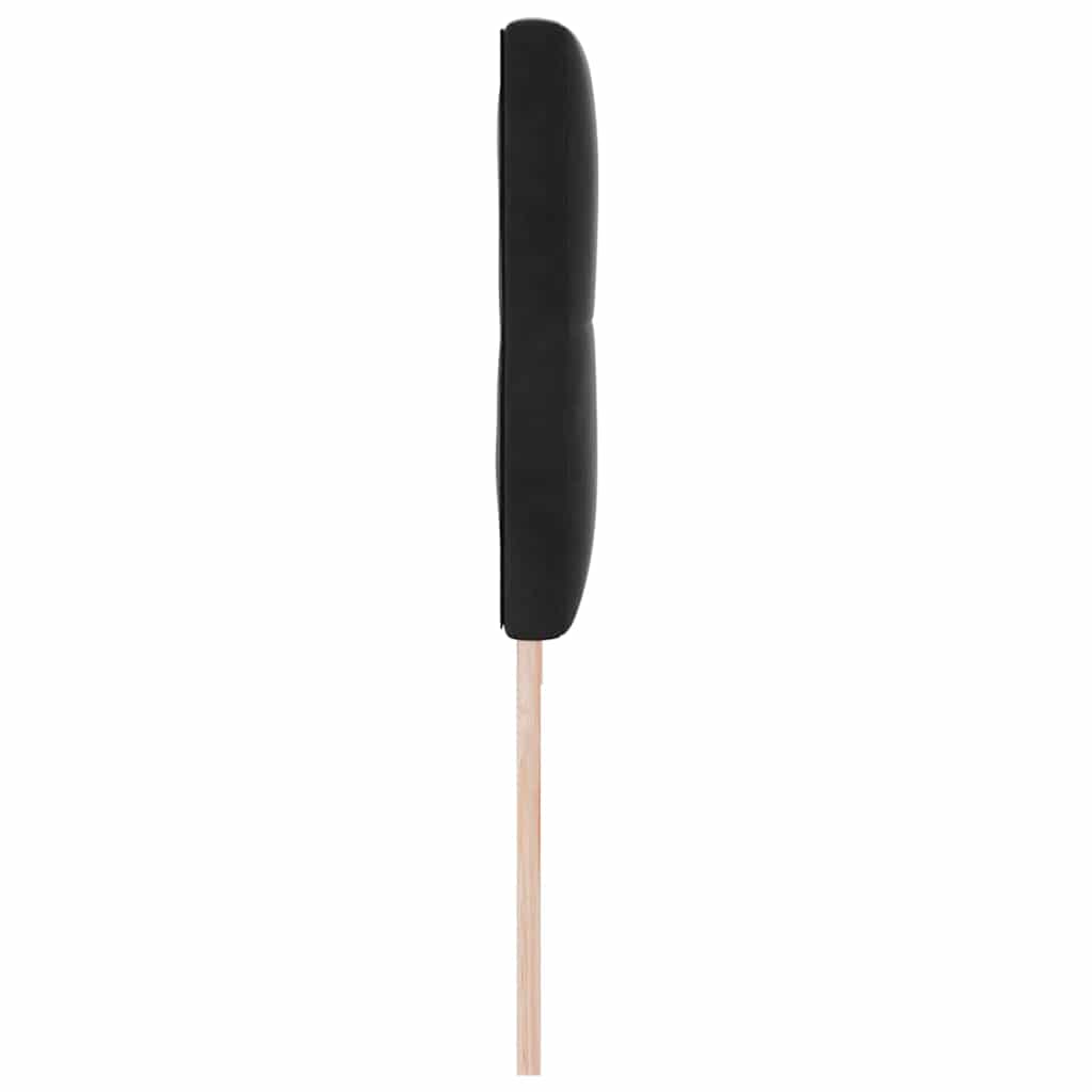 vidaXL Wezgłowie LED z paskami LED Czarny 200 cm Aksamit