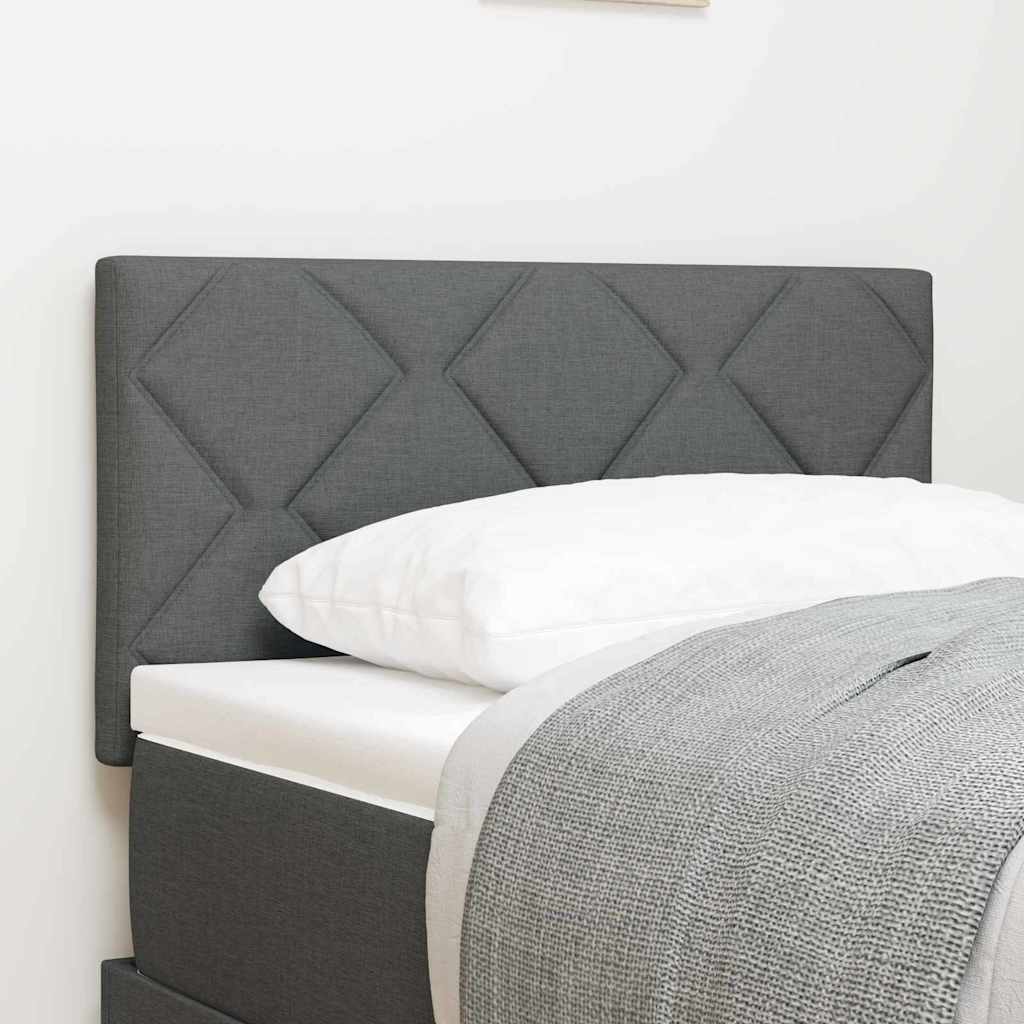 vidaXL Wezgłowie LED Szary 80 cm tkanina