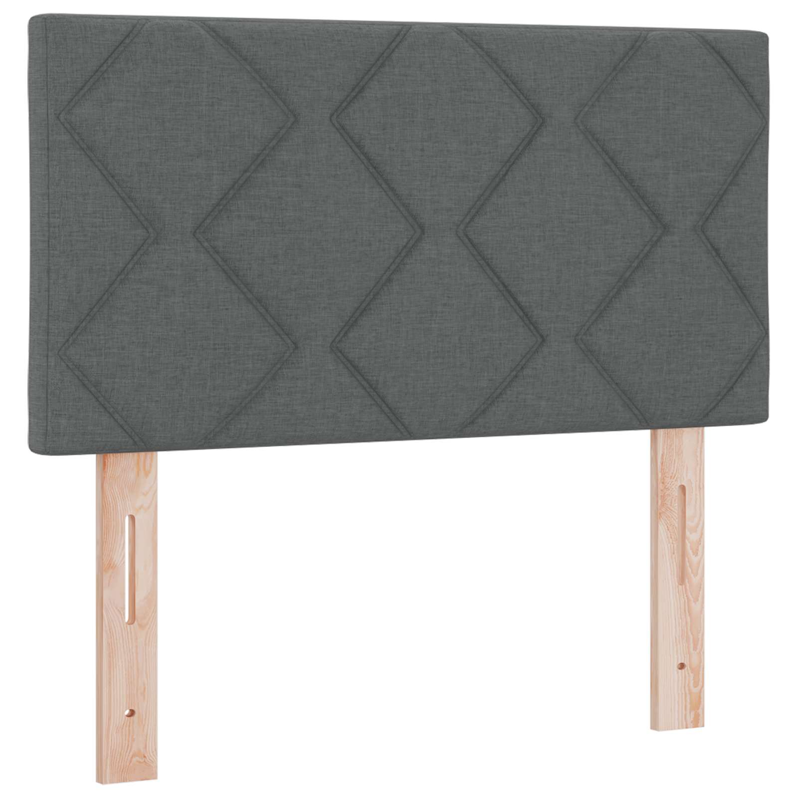 vidaXL Wezgłowie LED Szary 80 cm tkanina