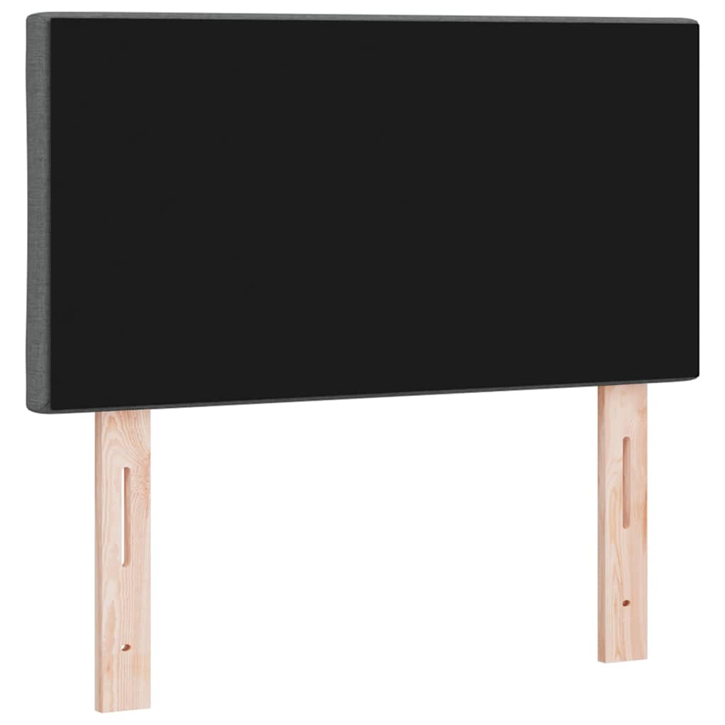 vidaXL Wezgłowie LED Szary 80 cm tkanina