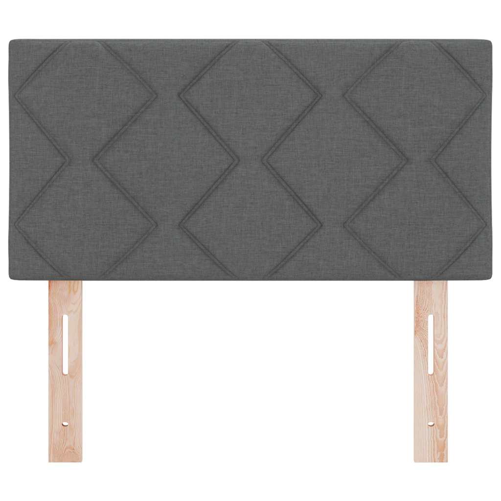 vidaXL Wezgłowie LED Szary 80 cm tkanina