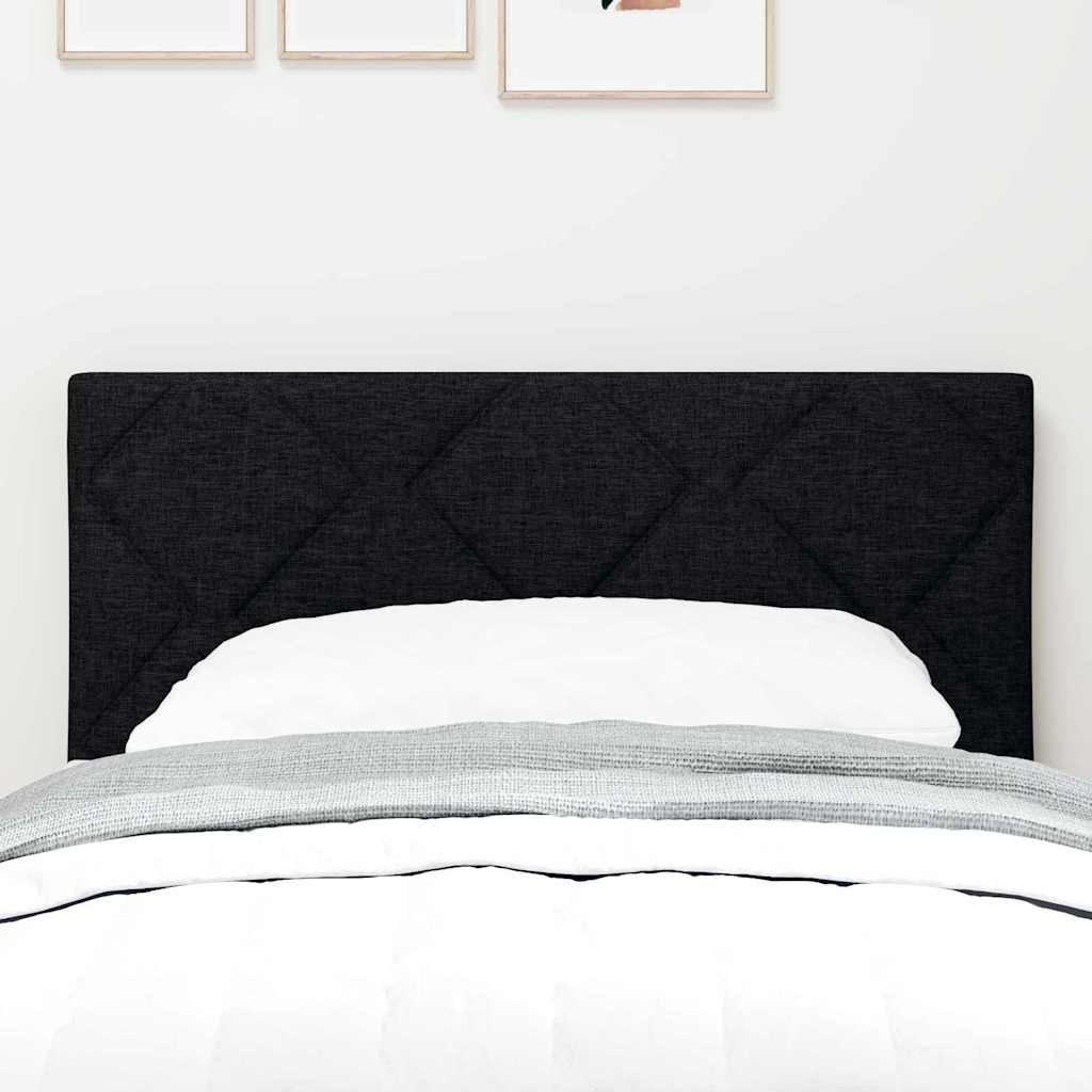 vidaXL Wezgłowie LED Czarny 80 cm tkanina