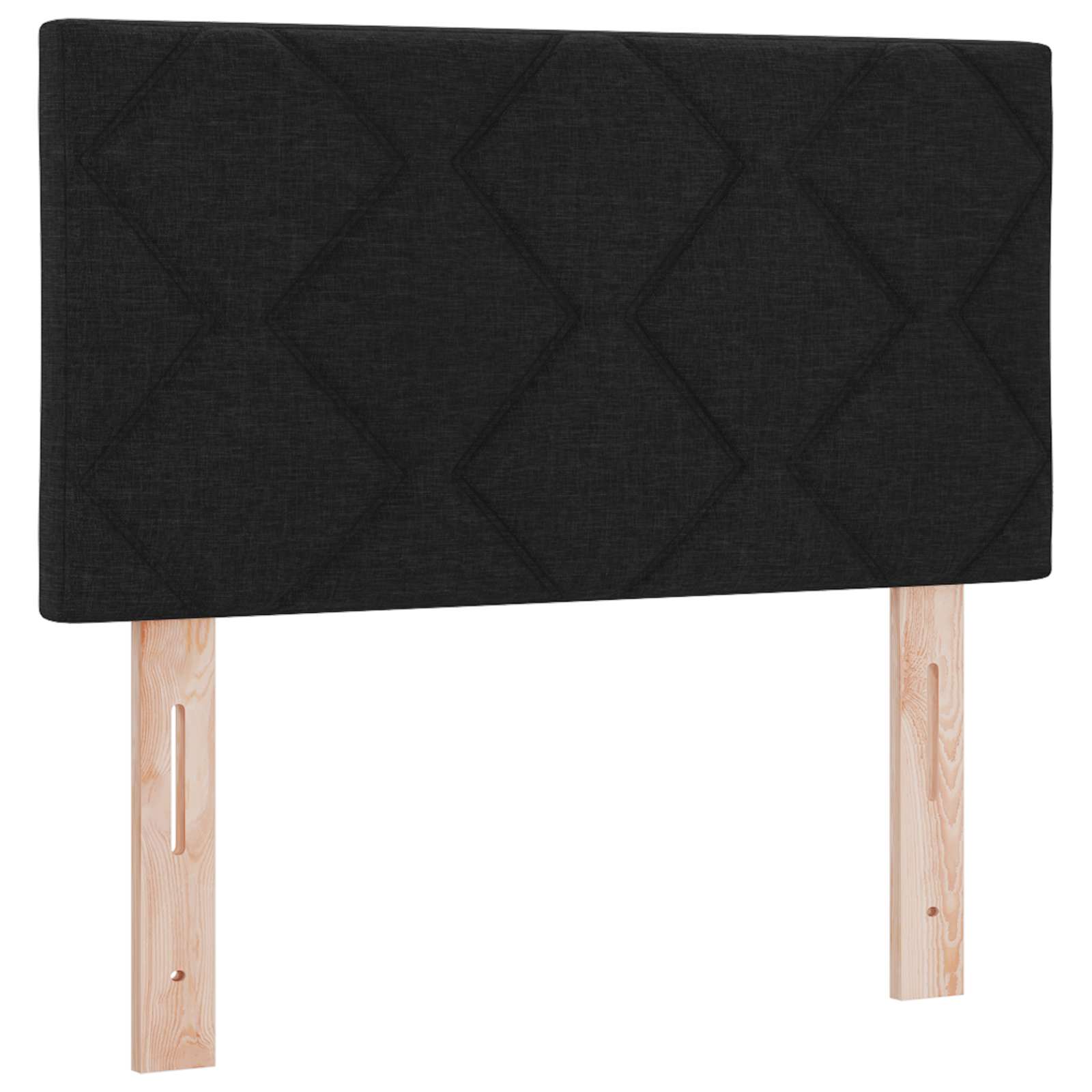vidaXL Wezgłowie LED Czarny 80 cm tkanina