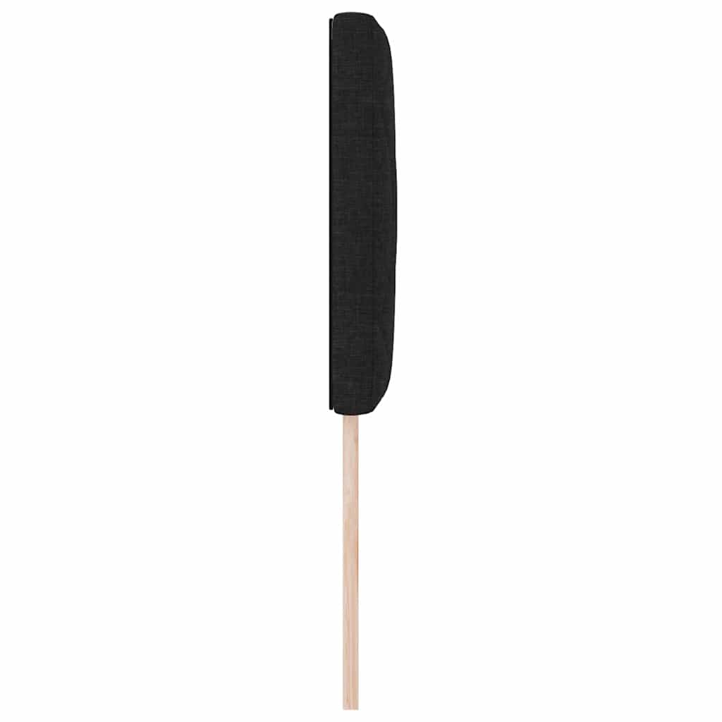 vidaXL Wezgłowie LED Czarny 80 cm tkanina