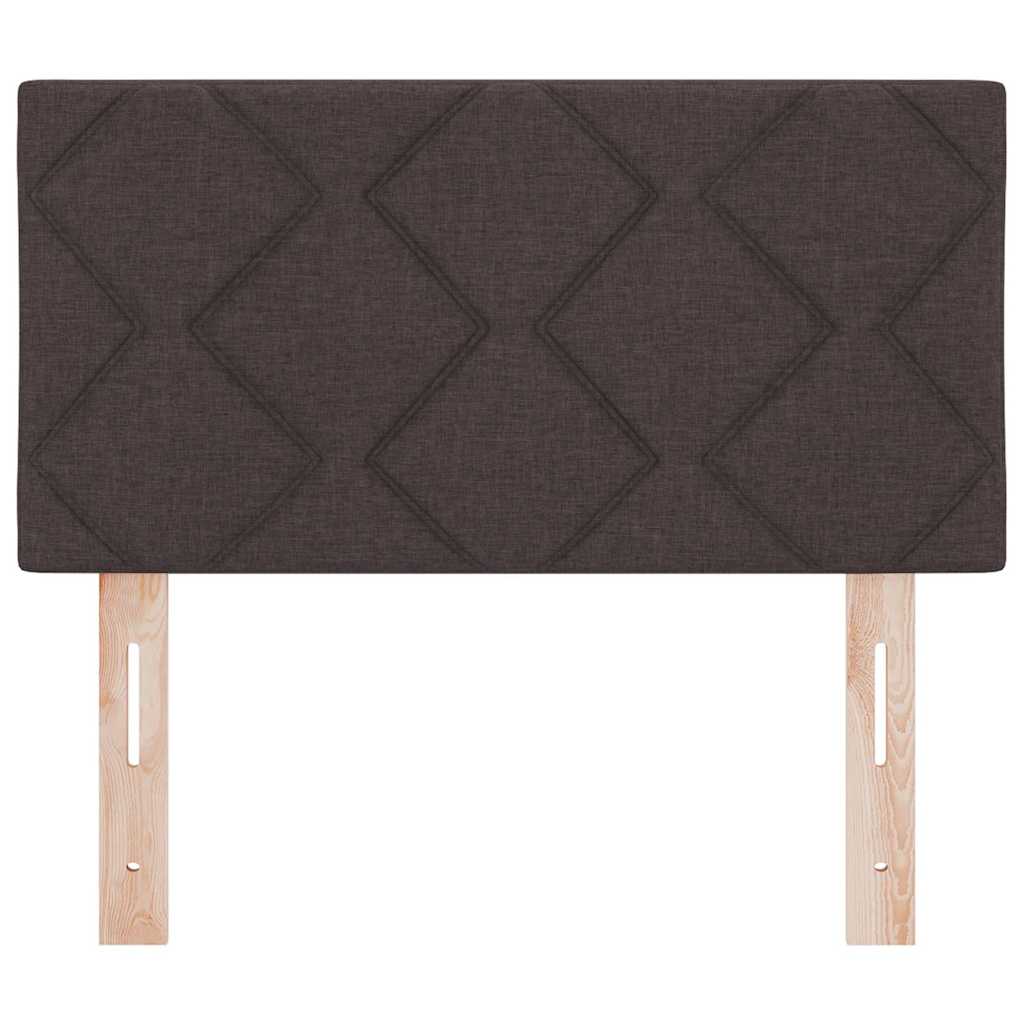 vidaXL Wezgłowie LED Brązowy 80 cm tkanina