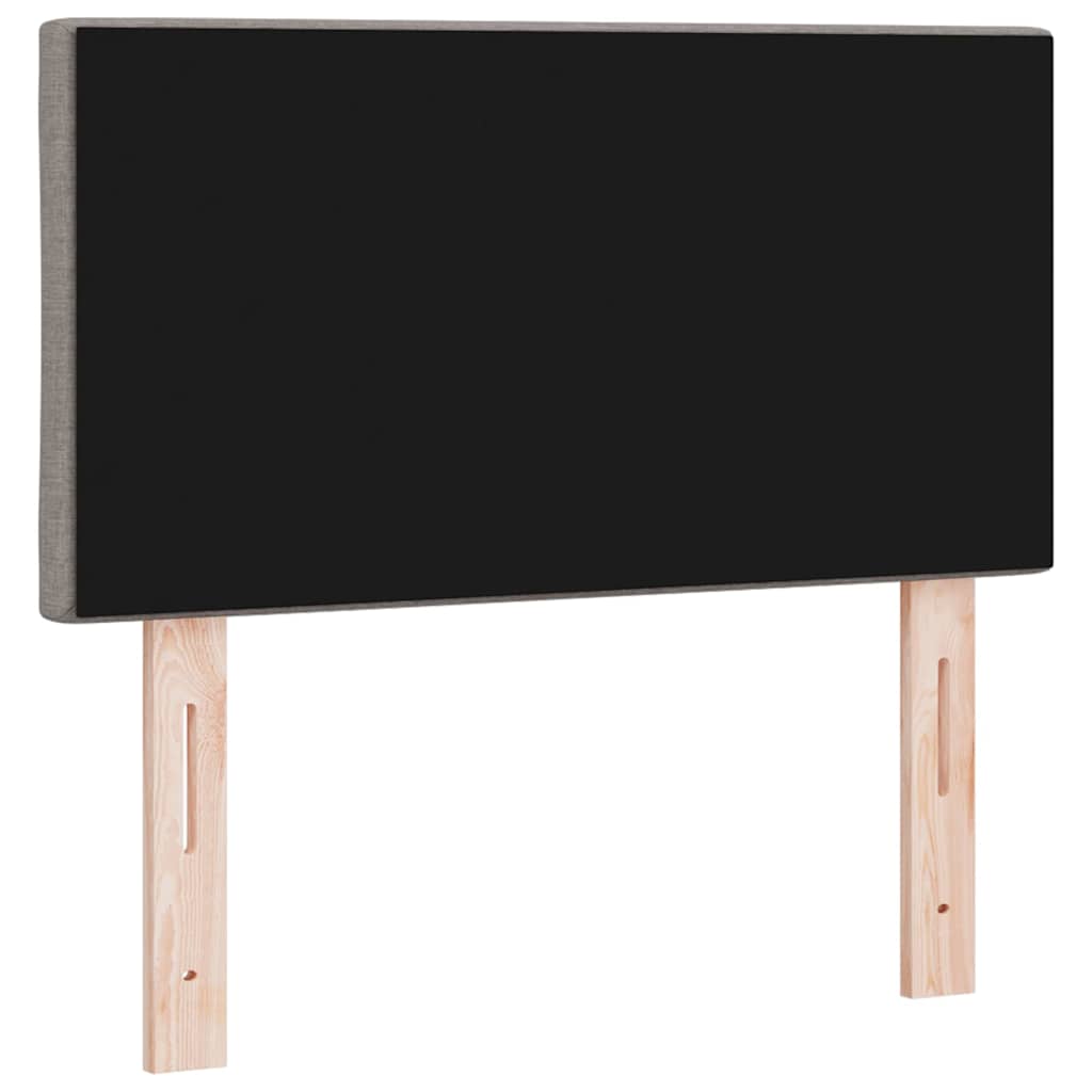 vidaXL Wezgłowie LED Ciemnoszary 80 cm tkanina