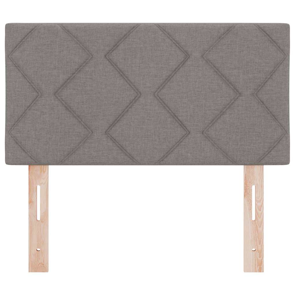 vidaXL Wezgłowie LED Ciemnoszary 80 cm tkanina