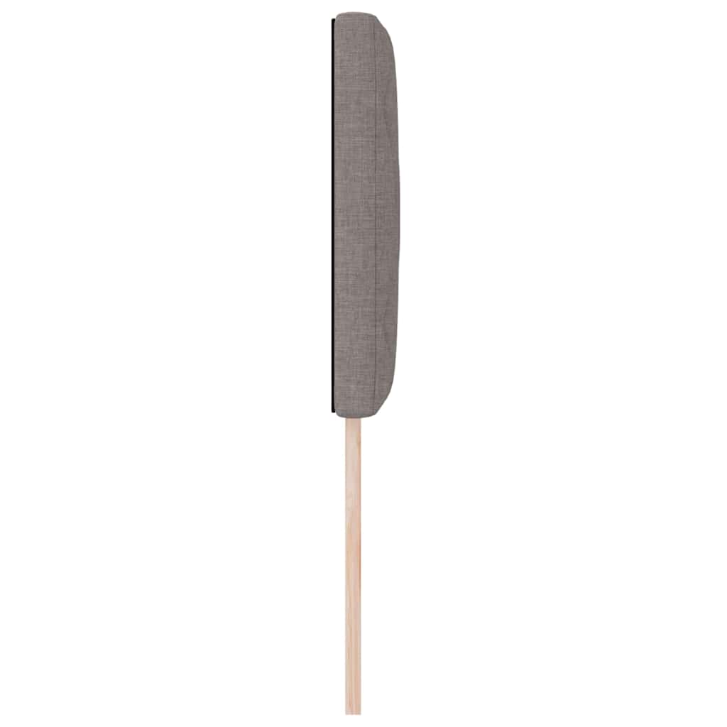 vidaXL Wezgłowie LED Ciemnoszary 80 cm tkanina