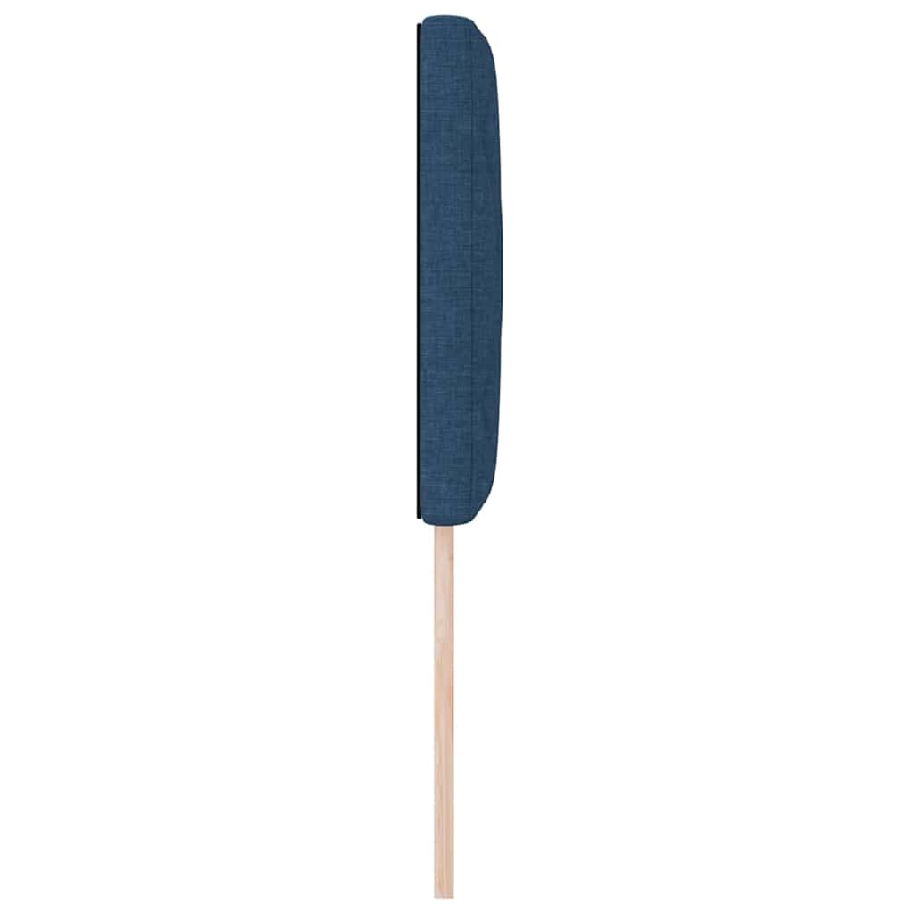 vidaXL Wezgłowie LED Niebieski 80 cm tkanina