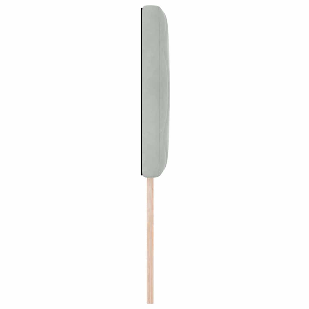 vidaXL Wezgłowie LED Jasnoszary 80 cm Aksamit