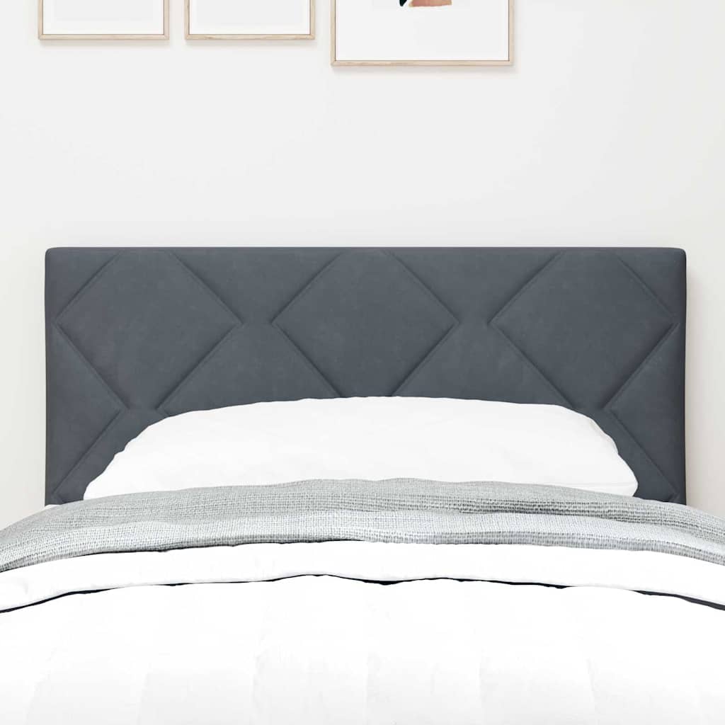vidaXL Wezgłowie LED Ciemnoszary 80 cm Aksamit