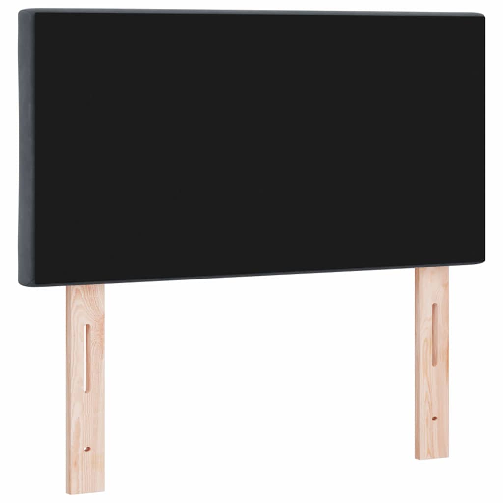 vidaXL Wezgłowie LED Ciemnoszary 80 cm Aksamit