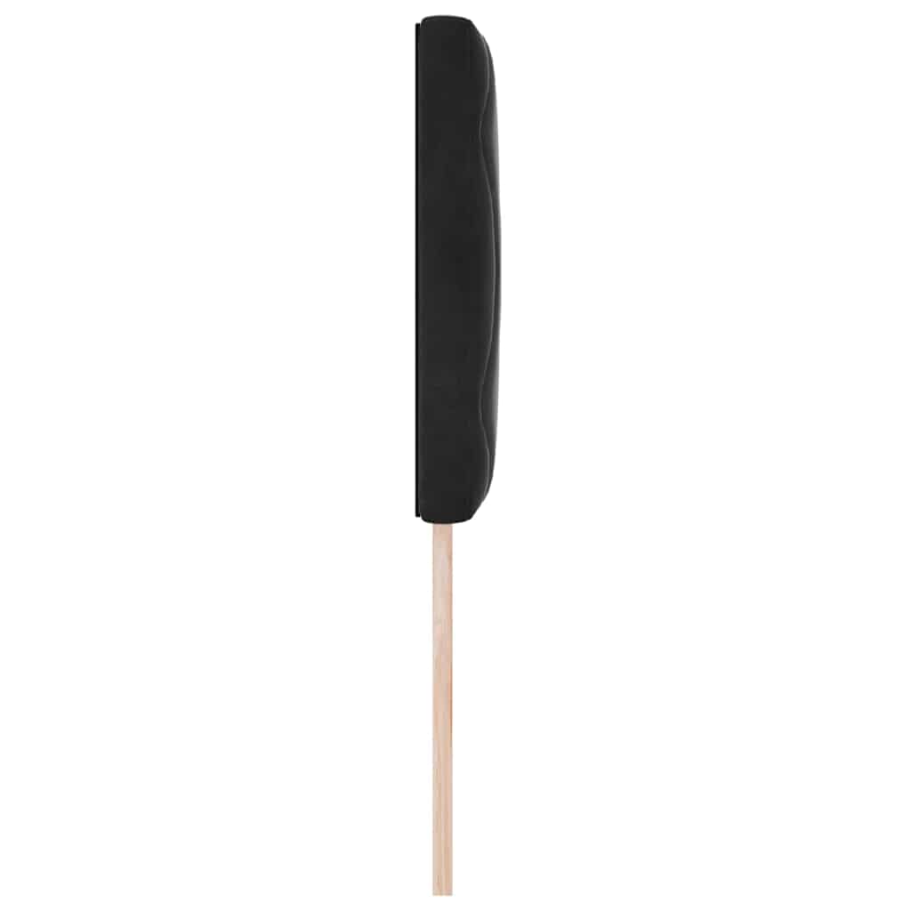 vidaXL Wezgłowie LED Czarny 80 cm Aksamit