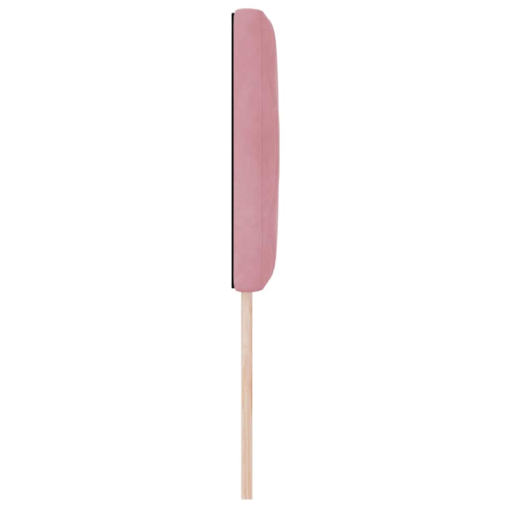 vidaXL Wezgłowie LED Różowy 80 cm Aksamit