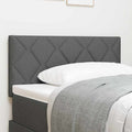 vidaXL Wezgłowie LED Szary 90 cm tkanina