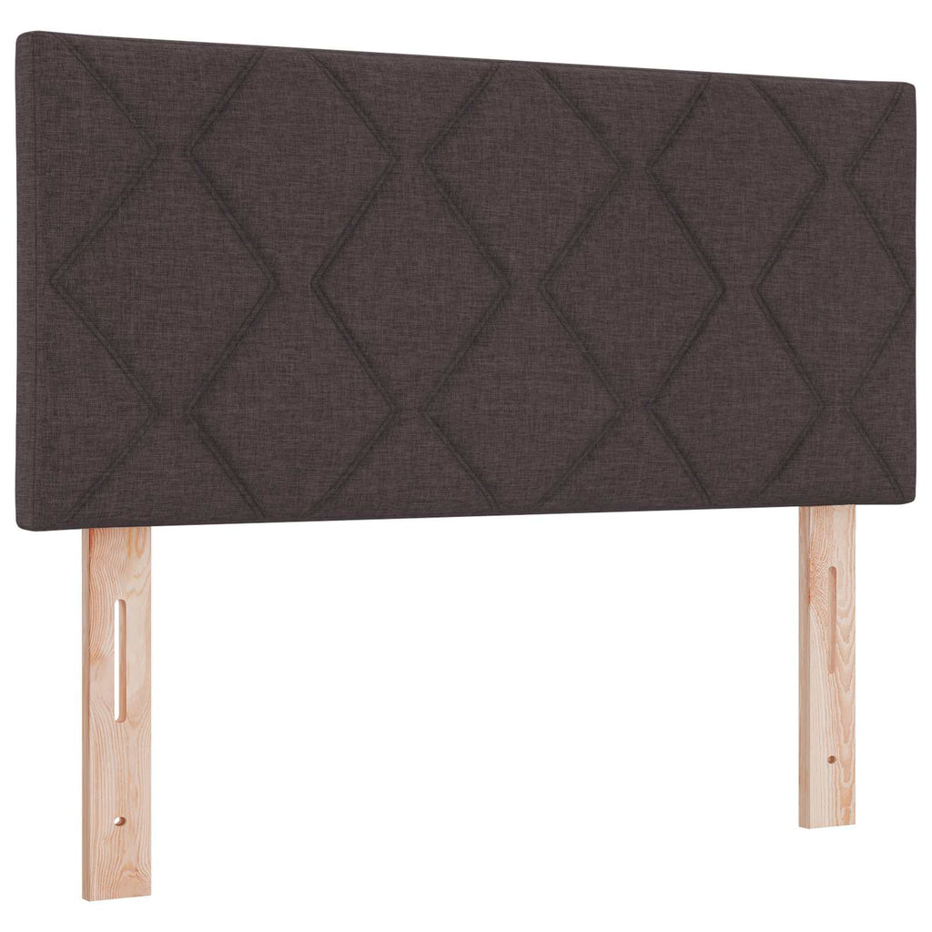 vidaXL Wezgłowie LED Brązowy 90 cm tkanina