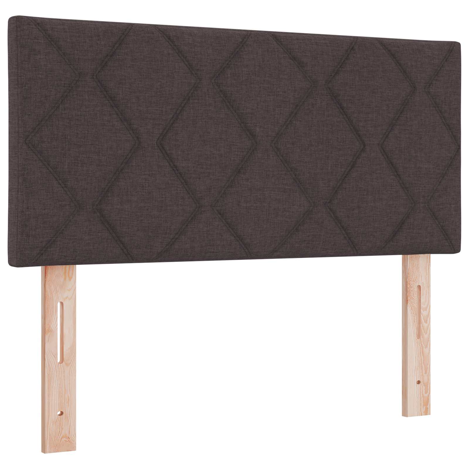 vidaXL Wezgłowie LED Brązowy 90 cm tkanina