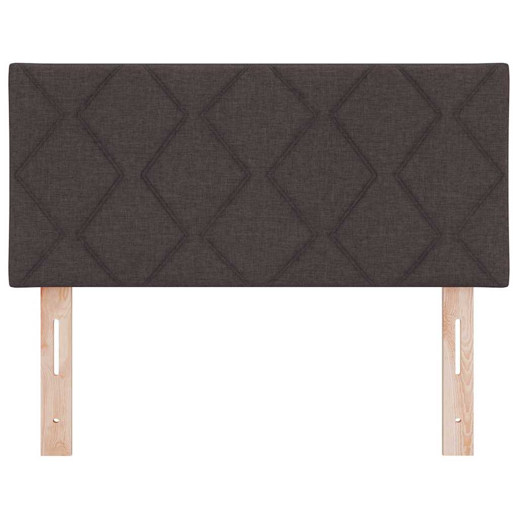 vidaXL Wezgłowie LED Brązowy 90 cm tkanina