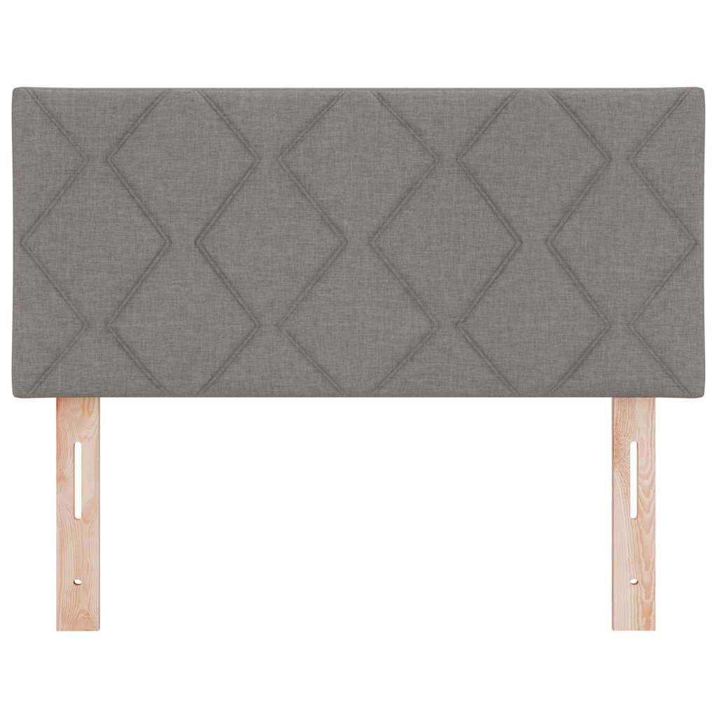 vidaXL Wezgłowie LED Jasnoszary 90 cm tkanina
