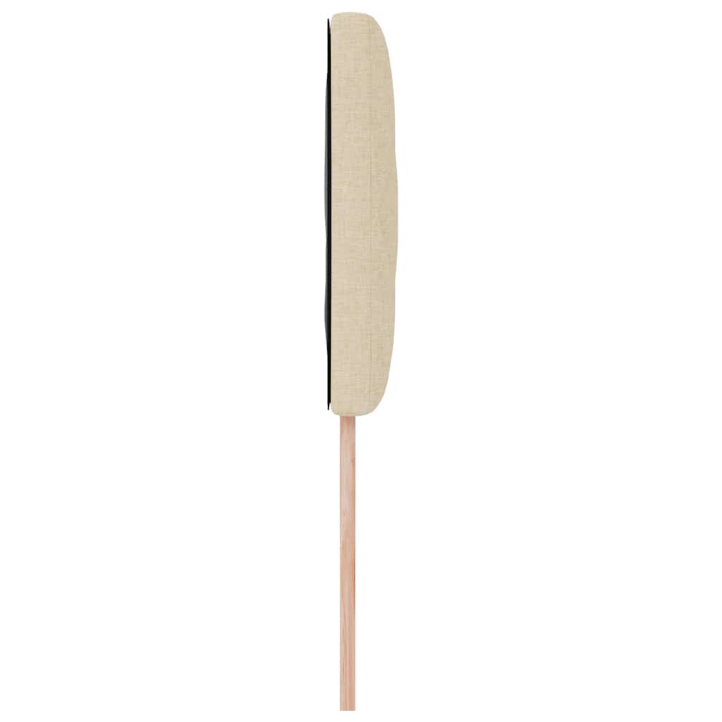 vidaXL Wezgłowie LED Kremowy 90 cm tkanina