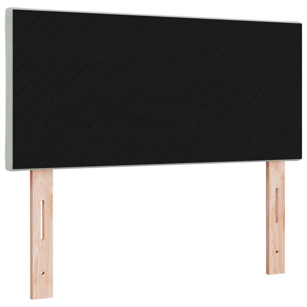 vidaXL Wezgłowie LED Jasnoszary 90 cm Aksamit