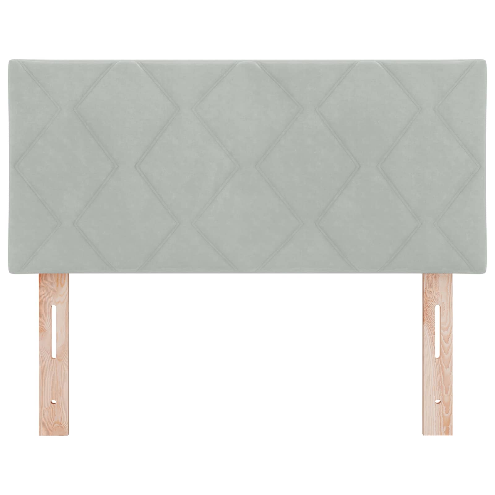 vidaXL Wezgłowie LED Jasnoszary 90 cm Aksamit