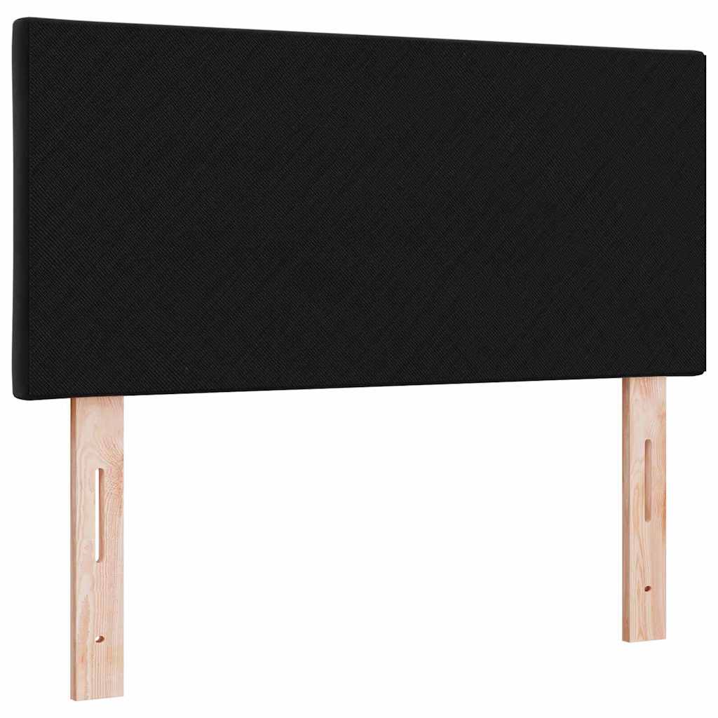 vidaXL Wezgłowie LED Czarny 90 cm Aksamit
