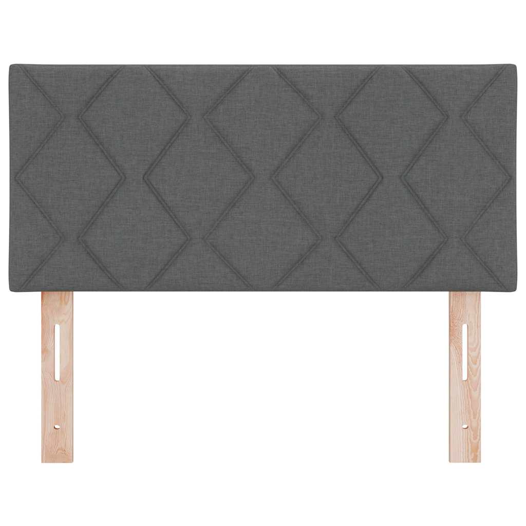 vidaXL Wezgłowie LED Szary 100 cm tkanina
