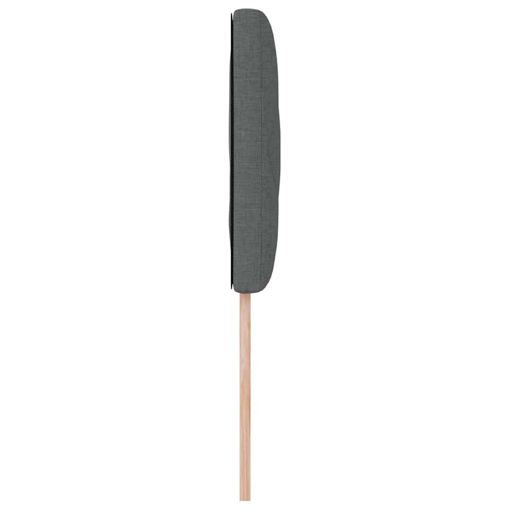 vidaXL Wezgłowie LED Szary 100 cm tkanina