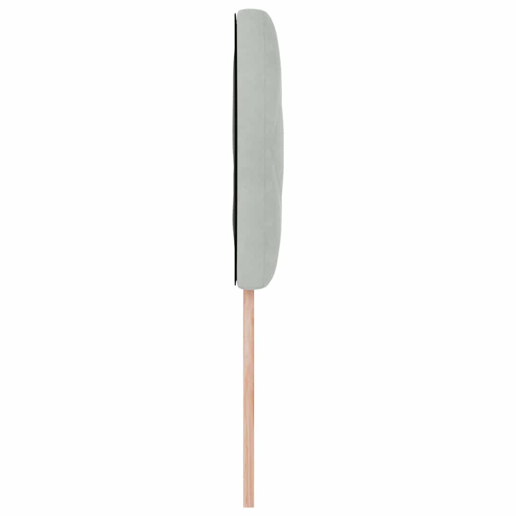 vidaXL Wezgłowie LED Jasnoszary 100 cm Aksamit