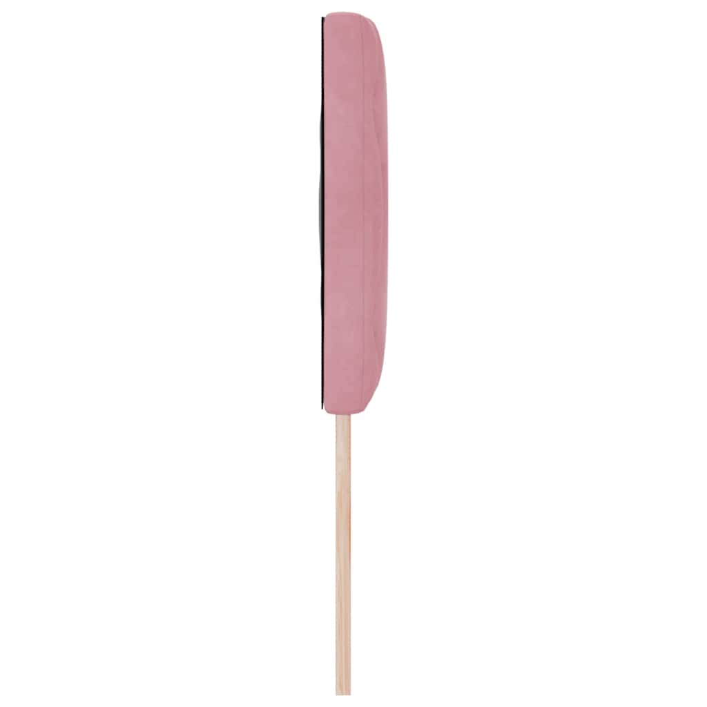 vidaXL Wezgłowie LED Różowy 144 cm Aksamit