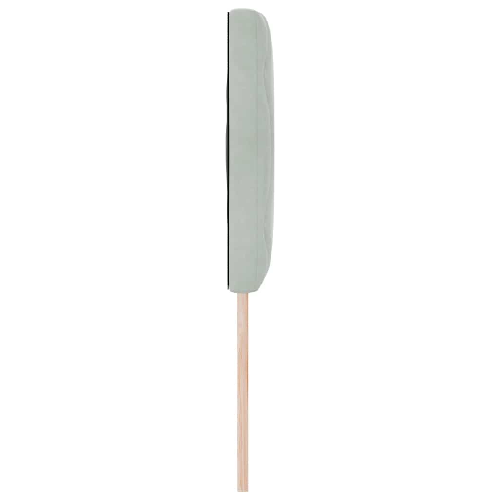 vidaXL Wezgłowie LED Jasnoszary 160 cm Aksamit