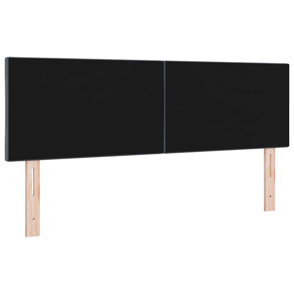vidaXL Wezgłowie LED Ciemnoszary 160 cm Aksamit