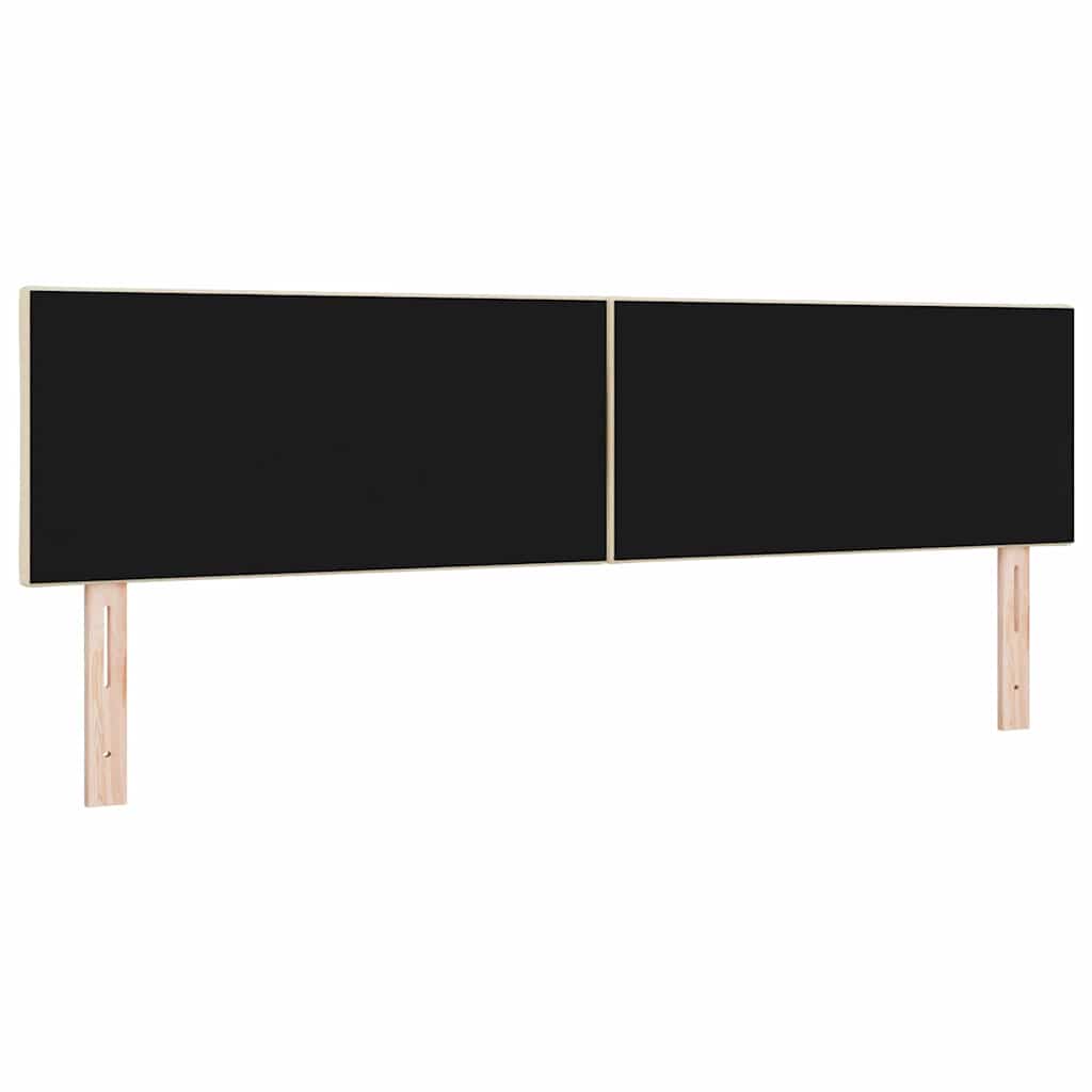 vidaXL Wezgłowie LED Kremowy 180 cm tkanina