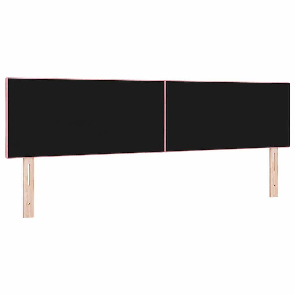 vidaXL Wezgłowie LED Różowy 180 cm Aksamit