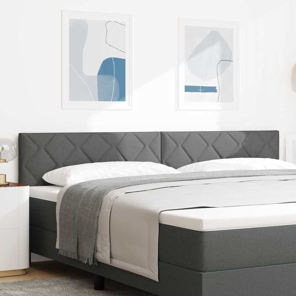 vidaXL Wezgłowie LED Szary 200 cm tkanina