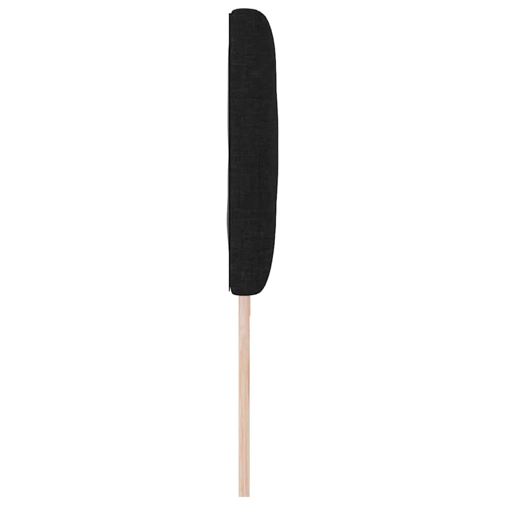 vidaXL Wezgłowie LED Czarny 200 cm tkanina