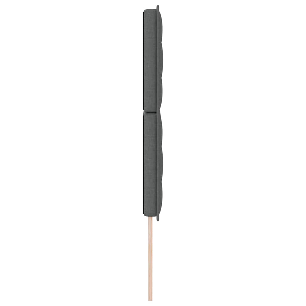 vidaXL Wezgłowie LED z paskami LED Ciemnoszary 144 cm tkanina