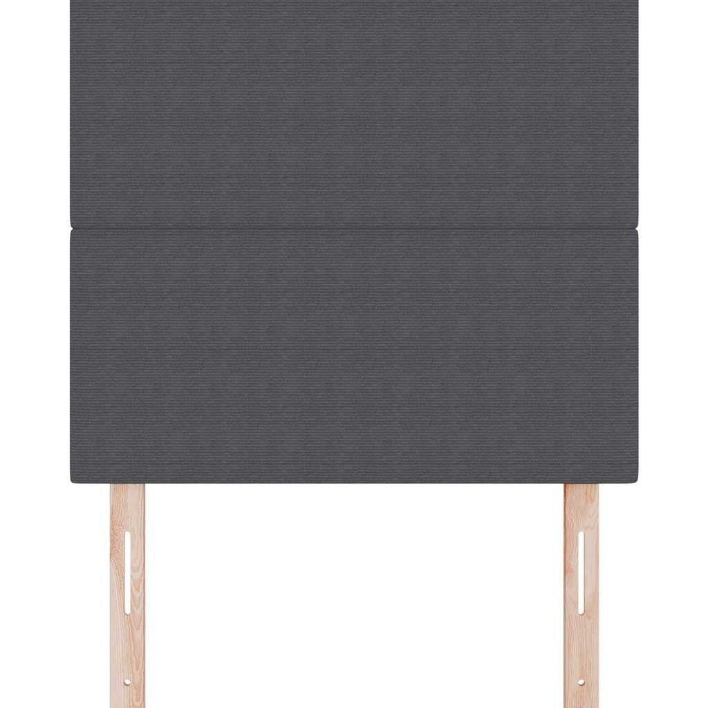 vidaXL Wezgłowie LED Z zagłówkiem Ciemnoszary 80 cm Tkanina sztruksowa